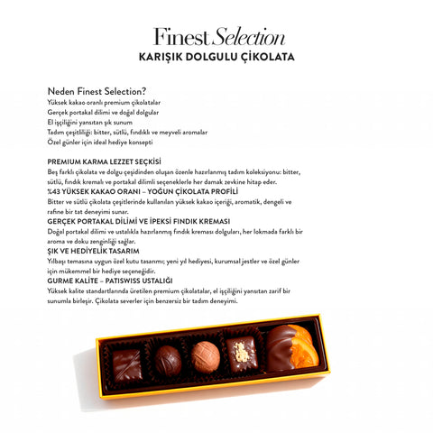 Yılbaşı Özel Karışık Dolgulu Çikolata, 65G